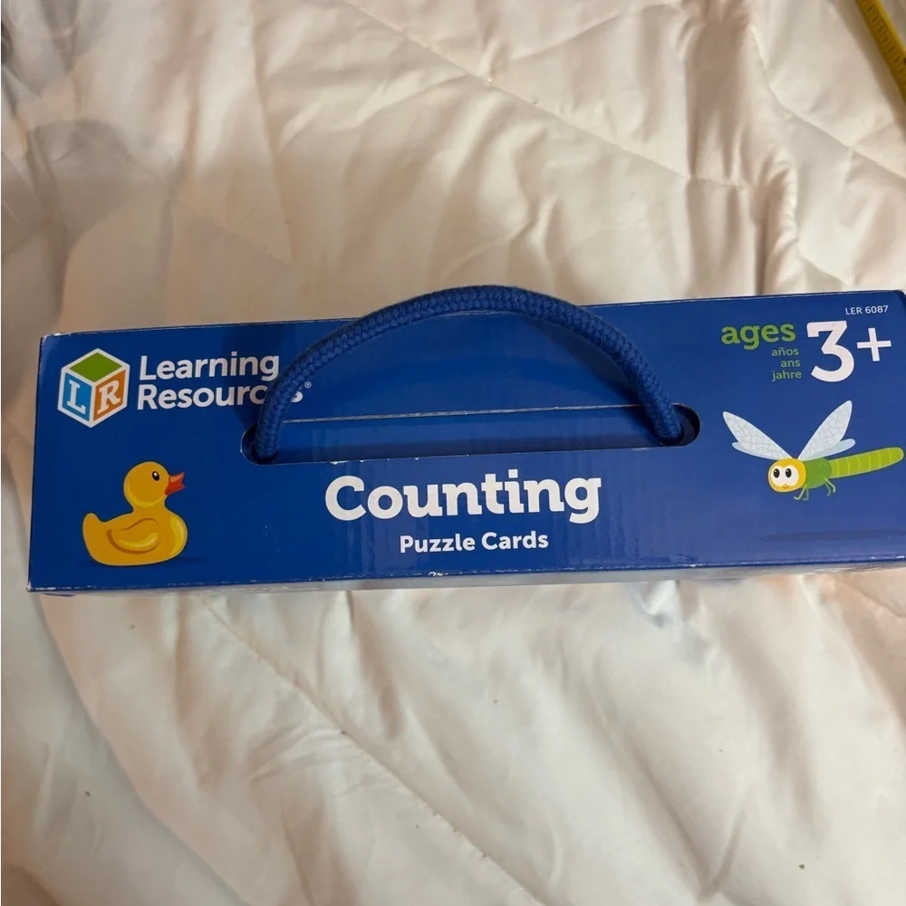 Counting Puzzle Cards Game - Learning Resources- learn counting 3+. Fun family